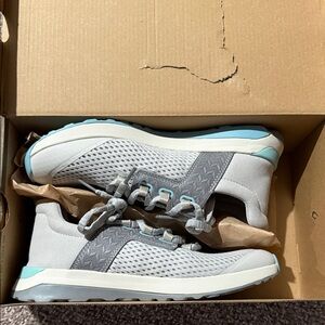OluKai Gray and Blue Athletic Shoes